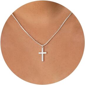 GUOKE Cross Necklace for Women, Gold Cross Necklace 14K Gold Plated Dainty Necklace Simple Jewelry for Women in Kuwait