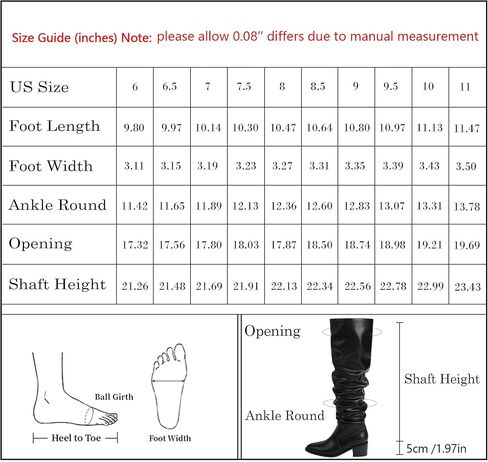 Modatope Knee High Boots for Women Chunky Heel Pull on Womens Slouchy Tall Boots Block Heel Thigh High Boots for Women in Kuwait