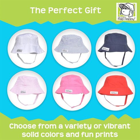 Flap Happy Children Unisex Bucket Hat UPF 50+, Highest Certified UV Sun Protection, Azo-free dye in Saudi Arabia