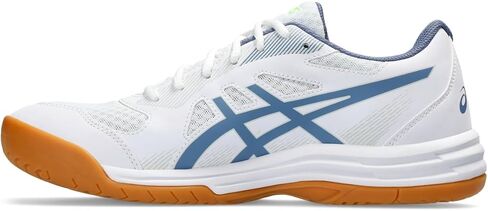 ASICS Men's Upcourt 5 Indoor Sport Shoe, 11.5, White/Denim Blue in Saudi Arabia