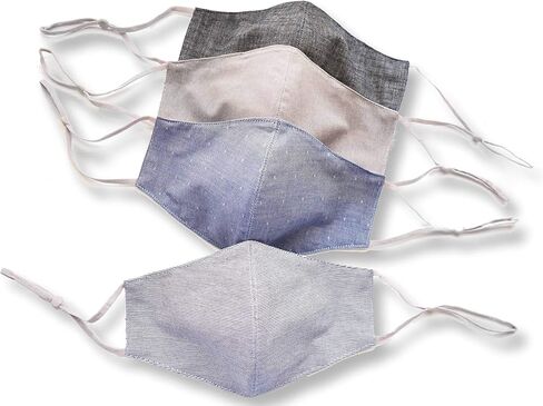 HOPE LOVE SHINE Face Mask Adjustable Filter Pocket Reusable Breathable Washable Cloth Mask Face Masks for Women Men - 4 Pack in Saudi Arabia