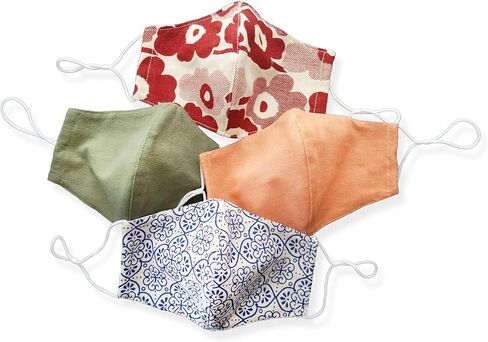 HOPE LOVE SHINE Face Mask Adjustable Filter Pocket Reusable Breathable Washable Cloth Mask Face Masks for Women Men - 4 Pack in Saudi Arabia