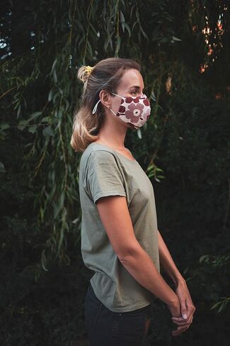 HOPE LOVE SHINE Face Mask Adjustable Filter Pocket Reusable Breathable Washable Cloth Mask Face Masks for Women Men - 4 Pack in Saudi Arabia