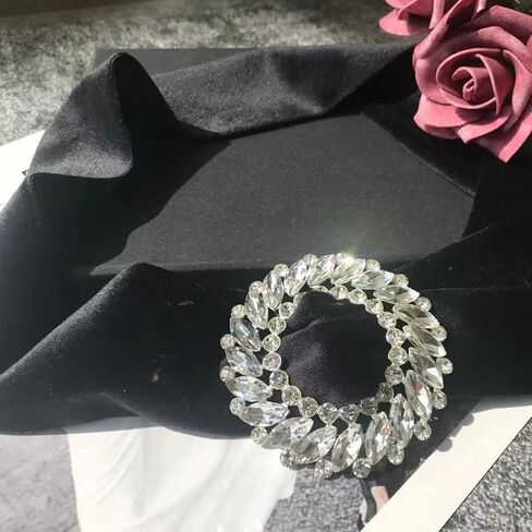 ICGSUQR Women Velvet Waist Belt Straps With Round Circle Rhinestone Buckle For Dresses Ladies Wedding Self-Tie Waistbands in Saudi Arabia
