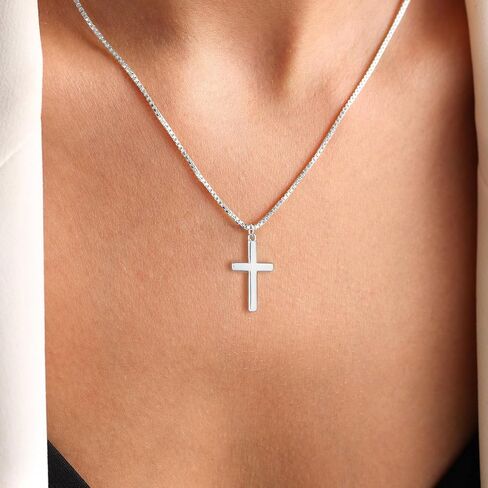 GUOKE Cross Necklace for Women, Gold Cross Necklace 14K Gold Plated Dainty Necklace Simple Jewelry for Women in Kuwait