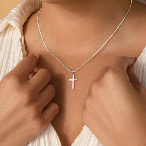 GUOKE Cross Necklace for Women, Gold Cross Necklace 14K Gold Plated Dainty Necklace Simple Jewelry for Women in Kuwait