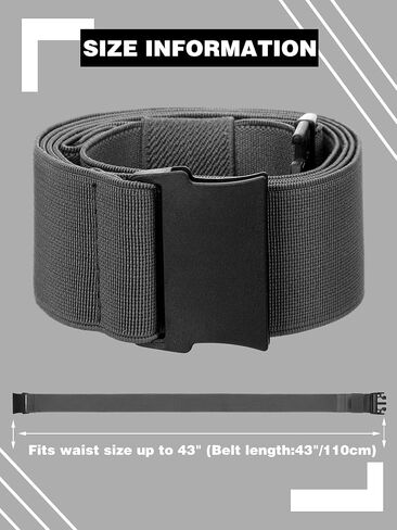 Newcotte 2 Pcs Mens Elastic Stretch Belt Unisex Adventure Web Belt for Women Men with Non Metal Buckle Adjustable Belts Heavy Duty Elastic Webbing for Men Women Wear in Saudi Arabia