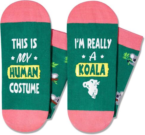 HAPPYPOP Funny Koala Gifts for Girls Women Men Koala Bear Gifts, Fun Koala Socks Women Men in Saudi Arabia