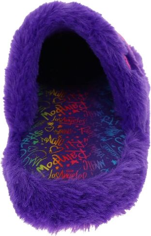 Rainbow High Girl's Slippers, Scuff Two-Tone House Shoe, Purple, Little Kid 8/9 to Big Kid 1/2 in Saudi Arabia