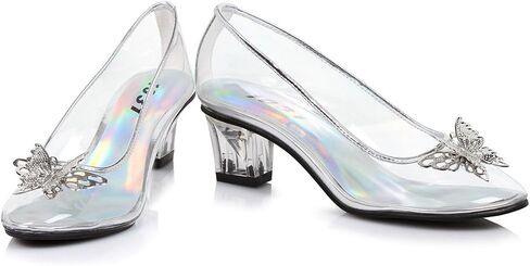 Ellie Shoes 2" Heel Clear Slipper Childrens. in Saudi Arabia