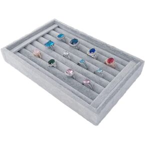Velvet Necklace Display Tray Stackable Premium Grade Durable Multifunction Jewelry Storage Home Store in Saudi Arabia