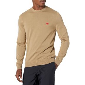 HUGO Men's Small Woven Label Cotton Sweater in Saudi Arabia