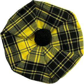 Scottish Tam O' Shanter Acrylic Tartan Wool Tammy Hat-Kilt Accessory for Men
