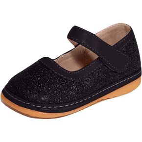 حذاء ماري جين من ليتل ماي بوتيك للفتيات الصغيرات، حذاء مشي مثالي مع مصدر صرير قابل للإزالة وحزام قابل للتعديل - حذاء بنعل ناعم للفتيات الصغيرات in Kuwait