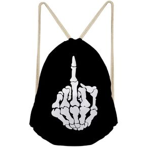 School Drawstring Backpack Violin Music Class Bookbags for Teens