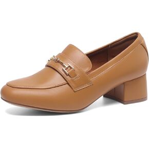 حذاء نسائي من DREAM PAIRS بكعب متوسط ​​مكتنز، حذاء مريح سهل الارتداء، حذاء كاجوال أنيق وعصري للعمل in Kuwait