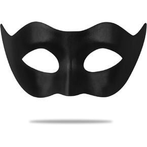 Black Masquerade Mysterious Mask for Men Mardi Gras Halloween Party Costume in Kuwait