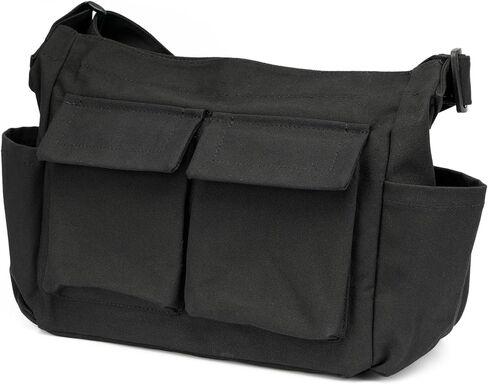 حقيبة كتف من القماش من TOPASION، حقيبة كتف كبيرة عبر الجسم، حقيبة جانبية للنساء والرجال in Kuwait