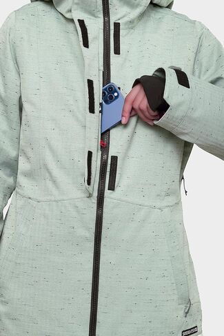 سترة 686 النسائية المعزولة Rumor - تصميم من القماش مكون من طبقتين مع بطانة من الشيربا وياقة داخلية - مقاومة للماء والطقس in Kuwait