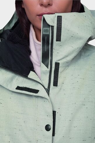 سترة 686 النسائية المعزولة Rumor - تصميم من القماش مكون من طبقتين مع بطانة من الشيربا وياقة داخلية - مقاومة للماء والطقس in Kuwait