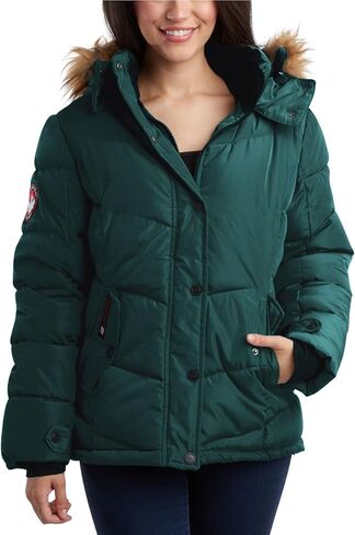 معطف شتوي للنساء من CANADA WEATHER GEAR - سترة تزلج معزولة ثقيلة الوزن - ملابس خارجية سترة ثلجية (S-XL) in Kuwait