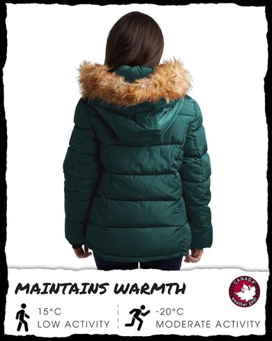 معطف شتوي للنساء من CANADA WEATHER GEAR - سترة تزلج معزولة ثقيلة الوزن - ملابس خارجية سترة ثلجية (S-XL) in Kuwait