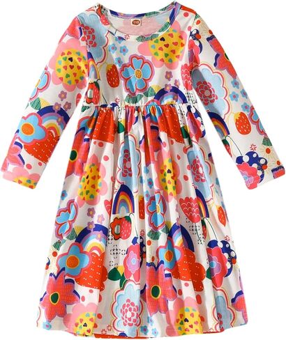 فساتين صيفية للفتيات فستان جيب بدون أكمام فستان حورية البحر على شكل فراشة للفتيات فساتين الشمس غير الرسمية من عمر 3 إلى 12 سنة in Kuwait