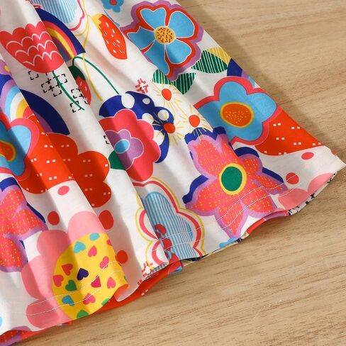 فساتين صيفية للفتيات فستان جيب بدون أكمام فستان حورية البحر على شكل فراشة للفتيات فساتين الشمس غير الرسمية من عمر 3 إلى 12 سنة in Kuwait