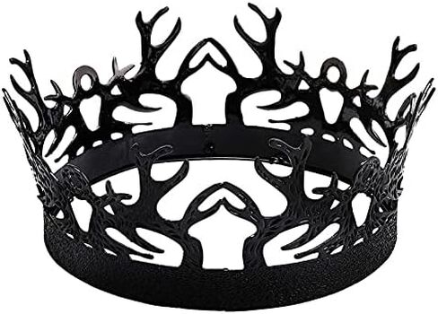 فستان فاخر من LEEMASING Crown Antlers من العصور الوسطى للملك، إكسسوار زي الهالوين للتصوير الفوتوغرافي لحفلات أعياد الميلاد in Kuwait