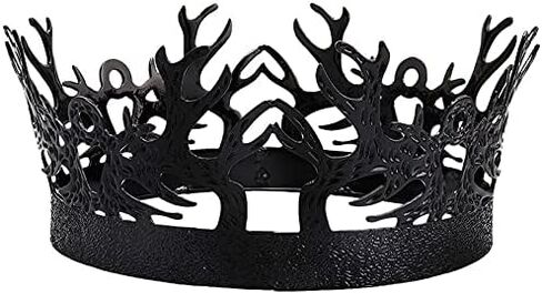 فستان فاخر من LEEMASING Crown Antlers من العصور الوسطى للملك، إكسسوار زي الهالوين للتصوير الفوتوغرافي لحفلات أعياد الميلاد in Kuwait