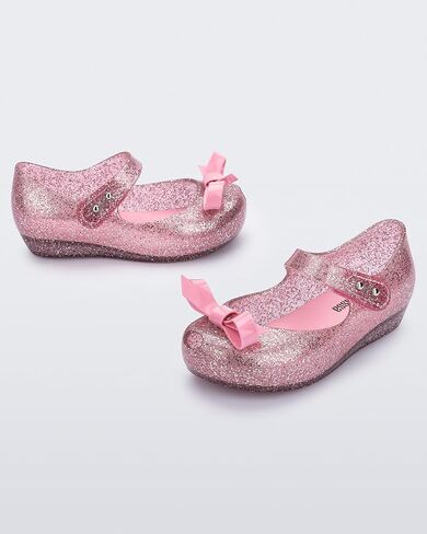 Mini Melissa Girl's Ultragrl Bow BB (Toddler/Little Kid) Glitter Pink 7 Toddler M in Saudi Arabia