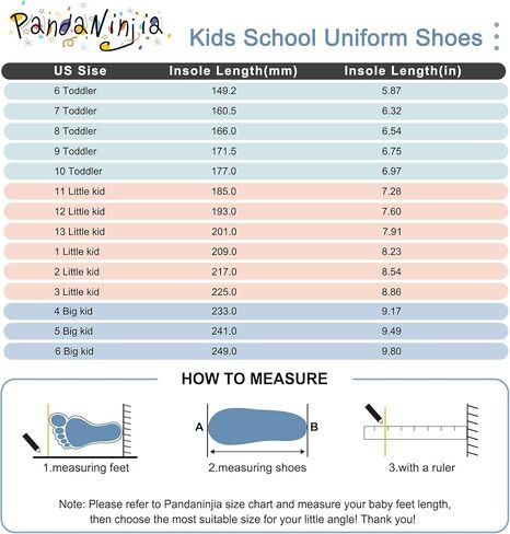 أحذية PANDANINJIA للفتيات ماري جين للزي المدرسي أحذية Josie للفتيات المسطحة للأطفال الصغار والأطفال الكبار in Kuwait
