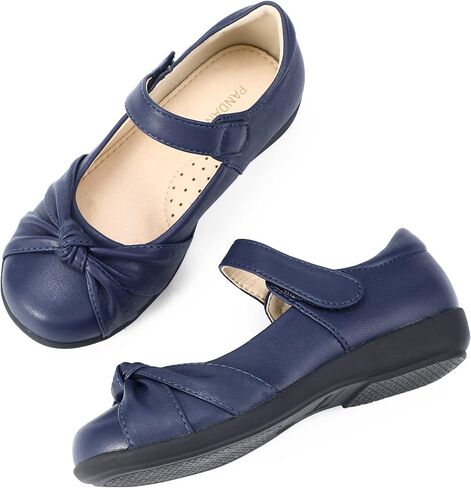 أحذية PANDANINJIA للفتيات ماري جين للزي المدرسي أحذية Josie للفتيات المسطحة للأطفال الصغار والأطفال الكبار in Kuwait