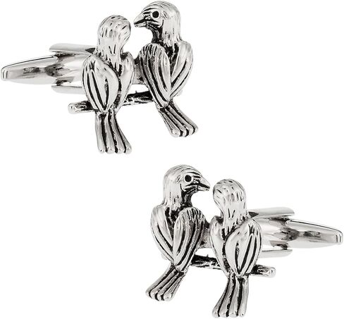 Cuff-Daddy Cute Love Birds Cufflinks with Presentation Box in Saudi Arabia