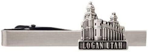 LDS Logan Utah Temple Silver Steel Tie Bar - Tie Clip - Priesthood Gift, LDS Missionary, Tie Clip in Kuwait