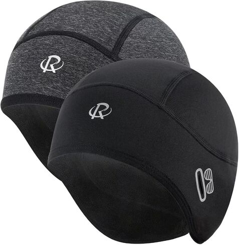 قبعة ROTTO Skull Cap خوذة بطانة حرارية مع أغطية للأذن وفتحات للنظارات للرجال والنساء in Kuwait