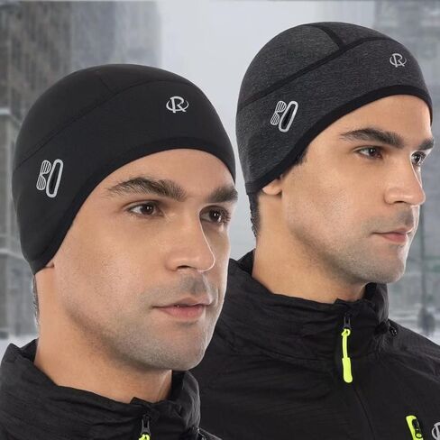 قبعة ROTTO Skull Cap خوذة بطانة حرارية مع أغطية للأذن وفتحات للنظارات للرجال والنساء in Kuwait