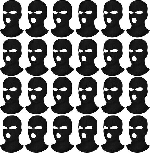 24 Pack Knitted Full Face Cover Ski Neck Gaiter Warm Knit Winter Balaclava Ski Mask for Men Women Adult Outdoor Sports in Kuwait