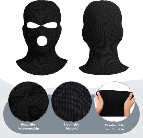 24 Pack Knitted Full Face Cover Ski Neck Gaiter Warm Knit Winter Balaclava Ski Mask for Men Women Adult Outdoor Sports in Kuwait