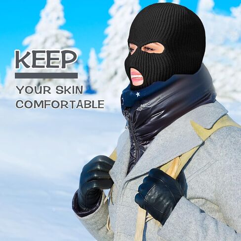 24 Pack Knitted Full Face Cover Ski Neck Gaiter Warm Knit Winter Balaclava Ski Mask for Men Women Adult Outdoor Sports in Kuwait