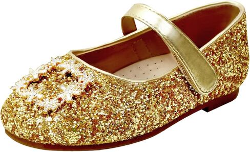 أحذية Bimbobimba للفتيات ذات إبزيم حجر الراين اللامع ماري جين المسطحة للأطفال الصغار in Kuwait