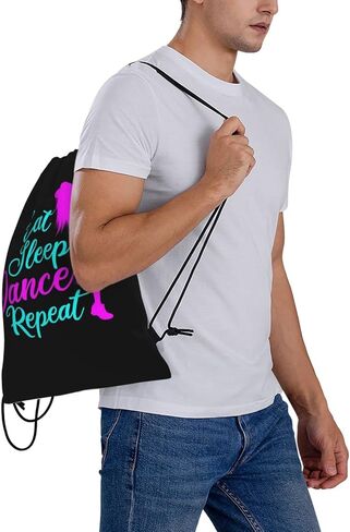 Cheerleading Unisex Drawstring Gym String Bag Drawstring Backpack Waterproof Light Durable Sack Pack Sport Cinch Bag Gifts in Kuwait