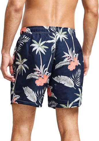 MADHERO Mens Swim Trunks Vintage Floral Quick Dry Beach Shorts Bathing Suit with Mesh Lining in Saudi Arabia