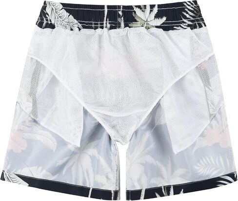MADHERO Mens Swim Trunks Vintage Floral Quick Dry Beach Shorts Bathing Suit with Mesh Lining in Saudi Arabia