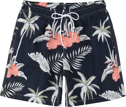MADHERO Mens Swim Trunks Vintage Floral Quick Dry Beach Shorts Bathing Suit with Mesh Lining in Saudi Arabia