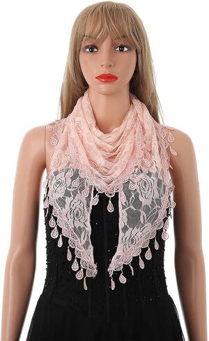 Aularso حجاب الكنيسة الدانتيل وشاح الزفاف الأزهار شرابة شال حجاب Mantilla لينة تول مطرزة الحجاب الجماعي الزفاف للنساء in Saudi Arabia