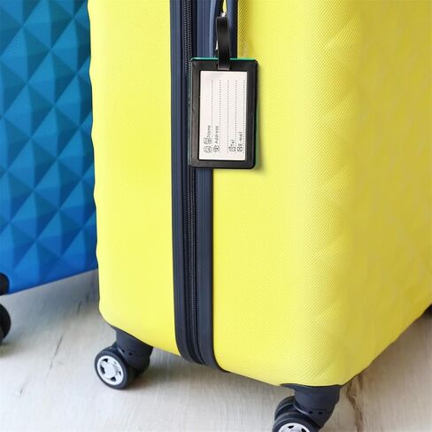 بطاقات امتعة من السيليكون مع بطاقة اسم، 6 قطع من ملصقات الامتعة لحقائب السفر in Kuwait