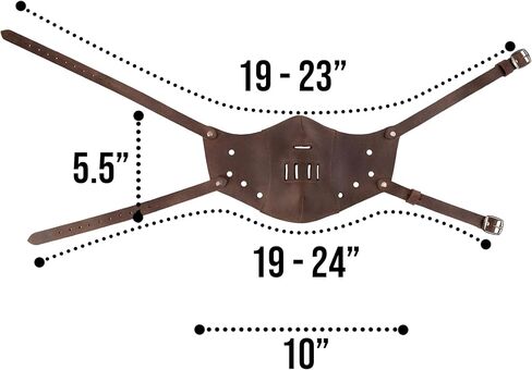Hide & Play, Muzzle Mask Handmade from Full Grain Leather, Ideal for Cosplay, Halloween, Performances, Films, Shows & Concerts - Bourbon Brown in Kuwait