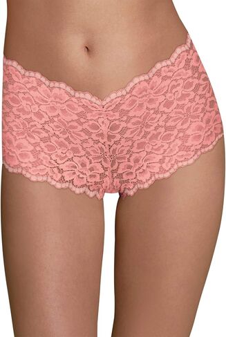 Maidenform womens Underwear Boy Shorts With Cheeky Fit, Cheeky Lace Boyshort Underwear (Retired Colors) in Saudi Arabia