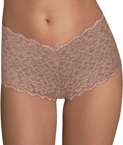 Maidenform womens Underwear Boy Shorts With Cheeky Fit, Cheeky Lace Boyshort Underwear (Retired Colors) in Saudi Arabia